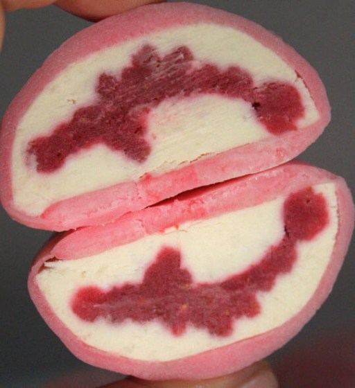 mochi postre frambuesa coco